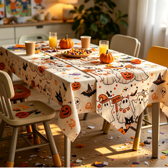 Halloween Pumpkin Ghost Table Runner