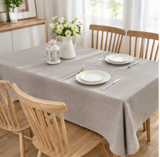 Solid Color Premium Linen Tablecloth