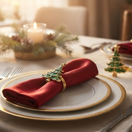 Metal Christmas Napkin Ring