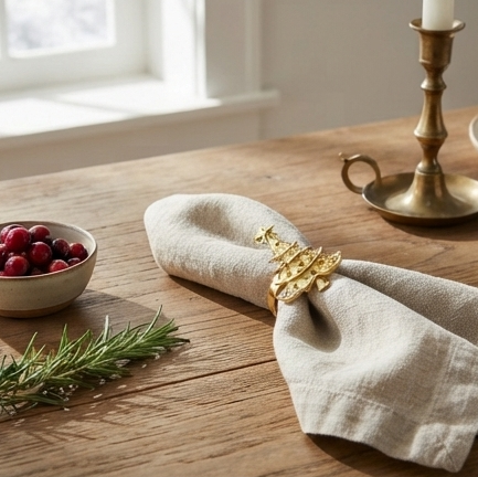 Metal Christmas Napkin Ring