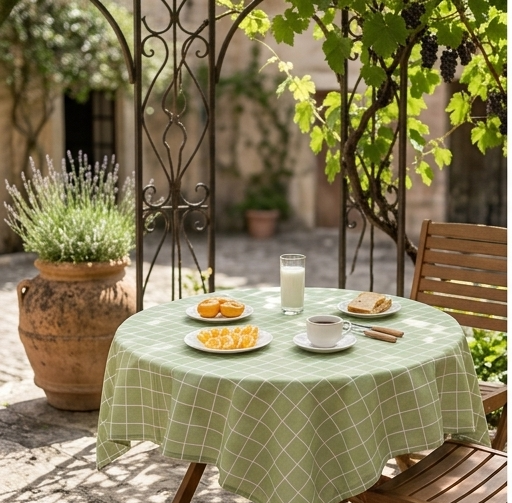 Waterproof Checkered PVC Tablecloth