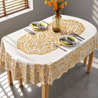 European Lace Oval Tablecloth