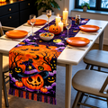 Halloween Pumpkin Ghost Table Runner