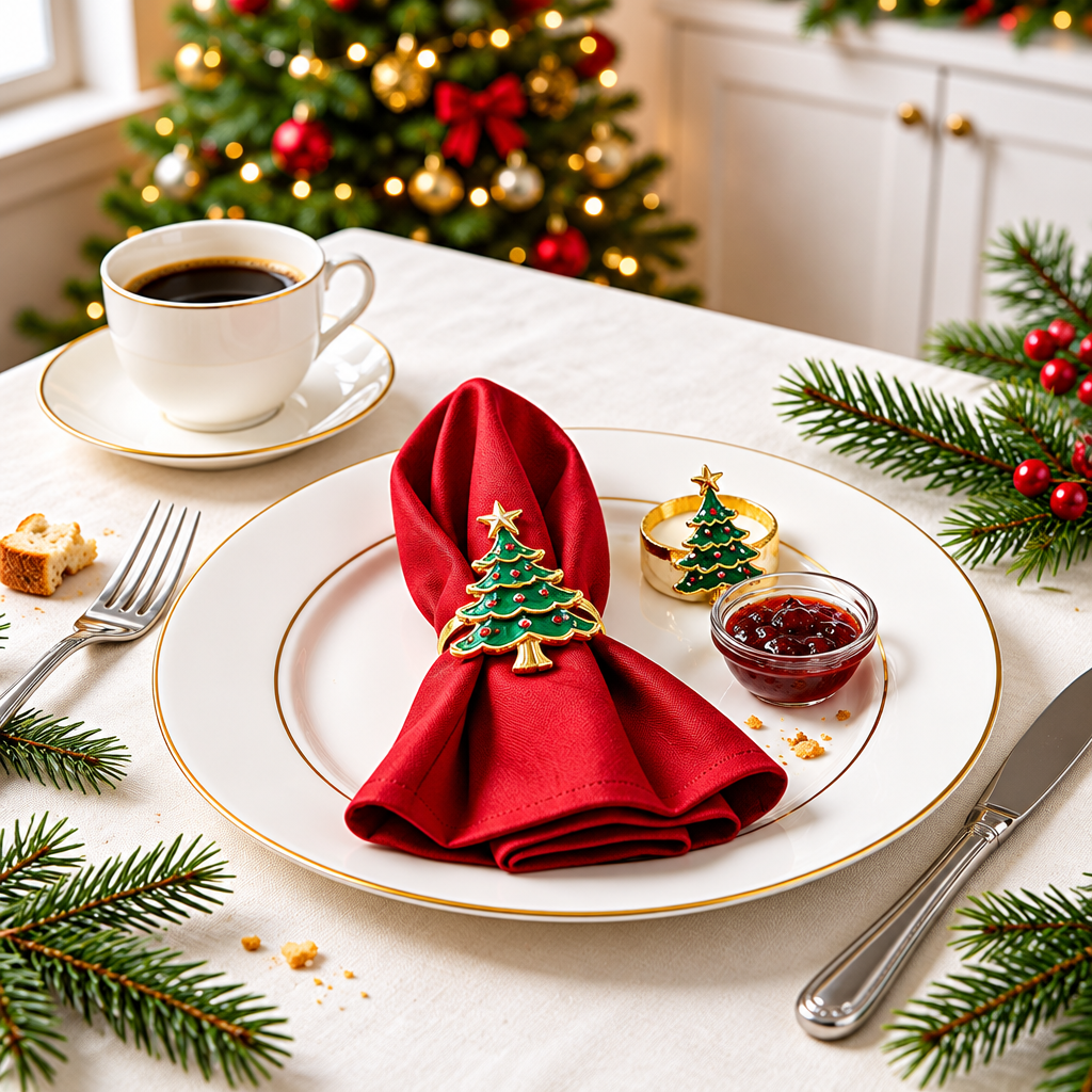 Metal Christmas Napkin Ring
